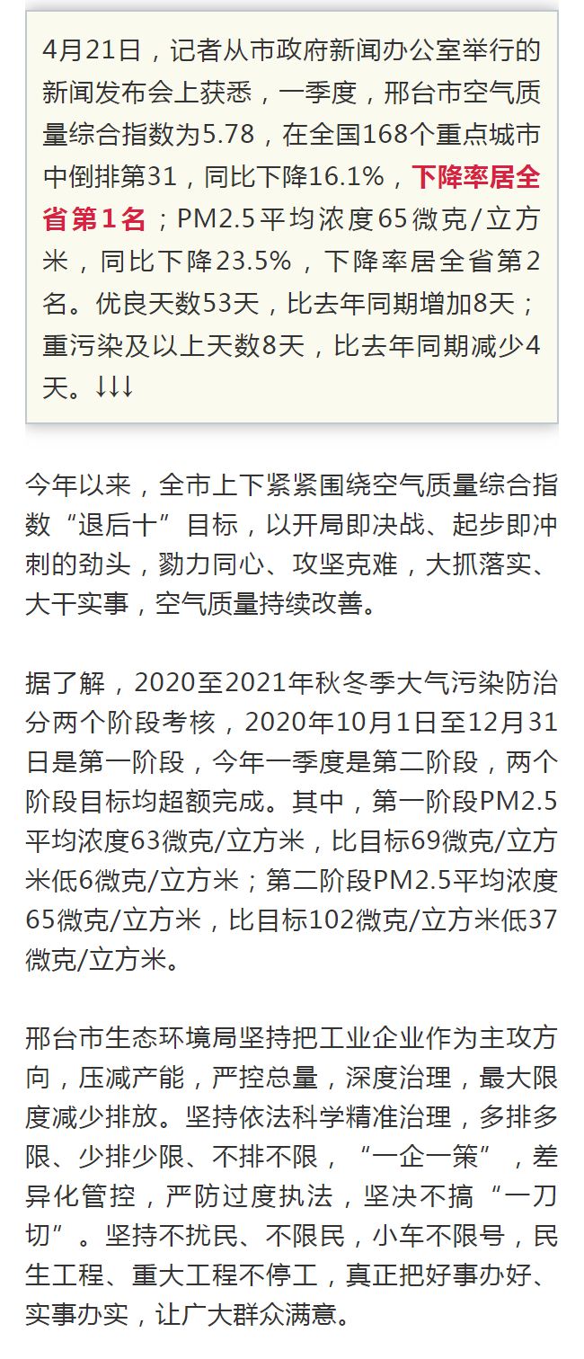 邢臺(tái)最新概況概述